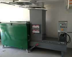Waste compactor in a building